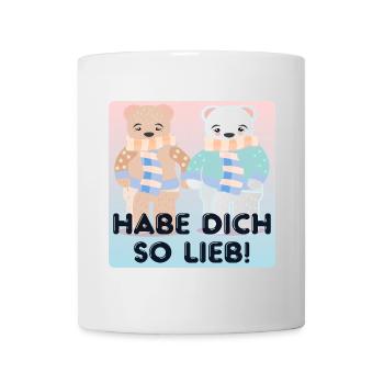 Habe Dich so lieb - Paare - Tasse - Weiß - Vorne