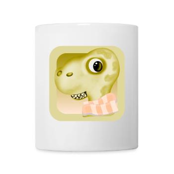 Fièvre des dinosaures maux de gorge FROID D’HIVER - Mug blanc - blanc - Devant