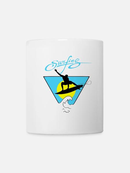Surfen - Tasse - Weiß
