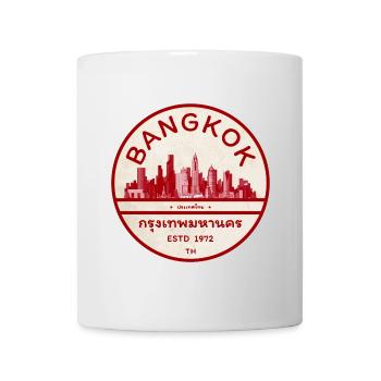 Bangkok Skyline Vintage Seal - Mug - white - Front