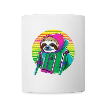 Cyber punk Sloth - Ukiyo-e style. - Mug - white - Front