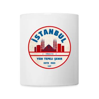 Istanbul Yeditepe Skyline Vintage - Mug blanc - blanc - Devant