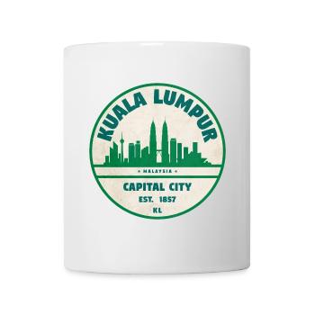 Kuala Lumpur Skyline Emblem - Mug - white - Front