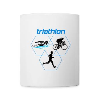 Triathlon - Tasse - Weiß - Vorne