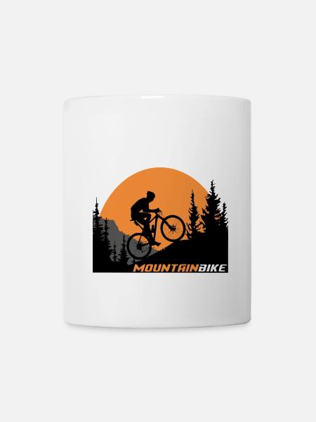 Mountainbike - Tasse - Weiß