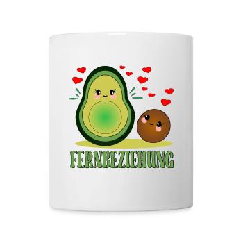 Lustige Fernbeziehungsgeschenke - AVOCADO VERGEBEN - Tasse - Weiß - Vorne