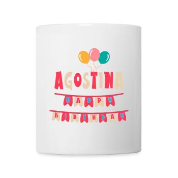 T-shirt Agostina joyeux anniversaire joyeux anniversaire - Mug blanc - blanc - Devant