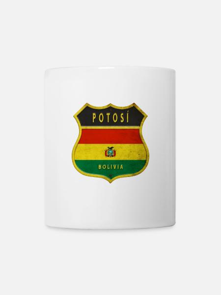 Potosí Bolivien Wappen Design - Tasse - Weiß