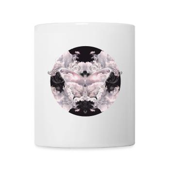 Un papillon céleste de nuages délicats - Mug blanc - blanc - Devant