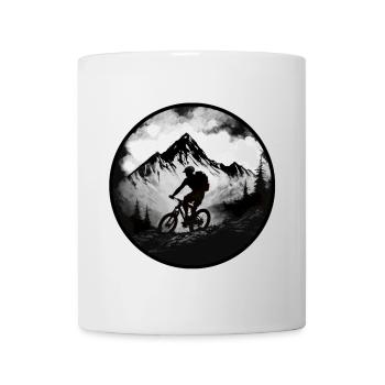 Mountainbike - Tasse - Weiß - Vorne