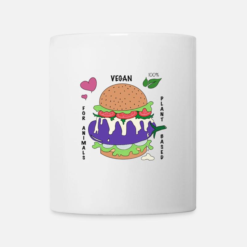 Affiche Burger Vegan - Mug blanc - blanc