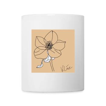 Christrose Poster - Tasse - Weiß - Vorne