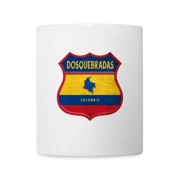 Design des armoiries de Dosquebradas Colombia - Mug blanc - blanc - Devant