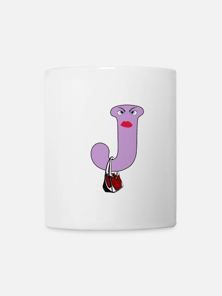 J - Tasse - Weiß