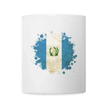 Blob de drapeaux vintage du Guatemala - Mug blanc - blanc - Devant