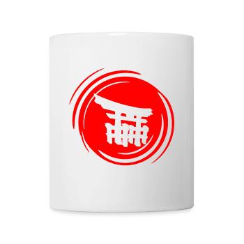 japanische designs, Shinto tempel - Tasse - Weiß - Vorne