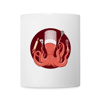 Octopus Chef de Cuisine - Tasse - Weiß - Vorne
