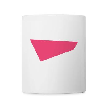 Pink Geometrie Dreieck - Tasse - Weiß - Vorne