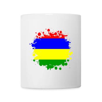 Mauritius blob flag design - Mug - white - Front
