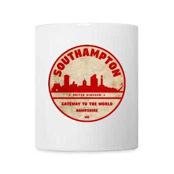 Southampton Skyline Badge - Mug - white - Front