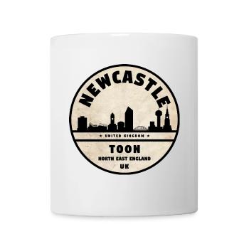 Newcastle Skyline Seal UK Toon - Mug - white - Front