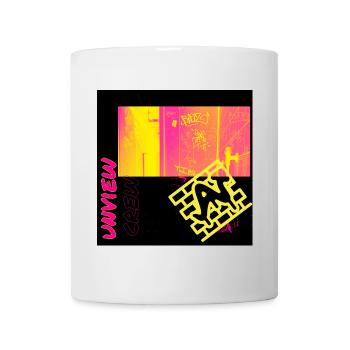 Graffiti urbain design au néon - Mug blanc - blanc - Devant