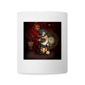 Diese Steampunk-Kätzchen werden Ihr Herz höher schlagen lassen - Tasse - Weiß - Vorne