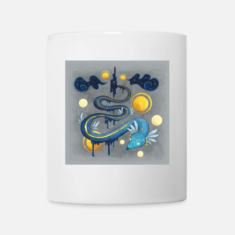 Blue Ink Spirits : Serpent Quetzalcoatl - Poster - Mug blanc - blanc