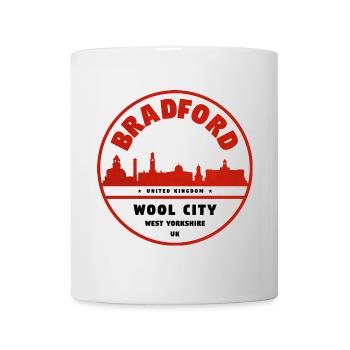 Bradford Skyline-Stempel - Tasse - Weiß - Vorne