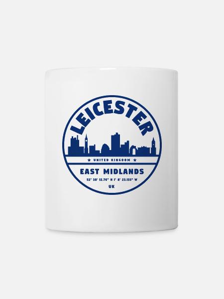 East Midlands Skyline Stempel - Tasse - Weiß