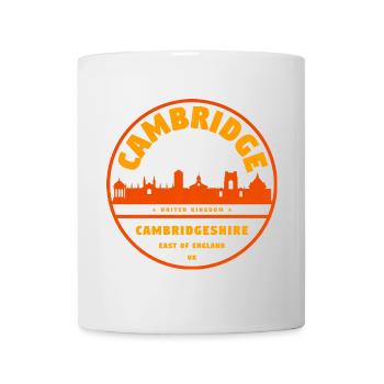 Cambridge Skyline Stempel UK - Tasse - Weiß - Vorne