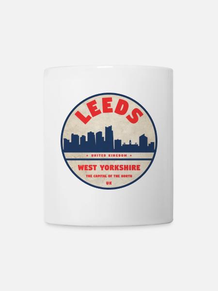 Leeds West Yorkshire Emblem - Tasse - Weiß