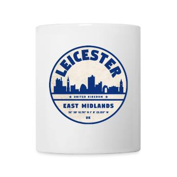 Leicester Skyline Round Logo East Midlands - Mug - white - Front