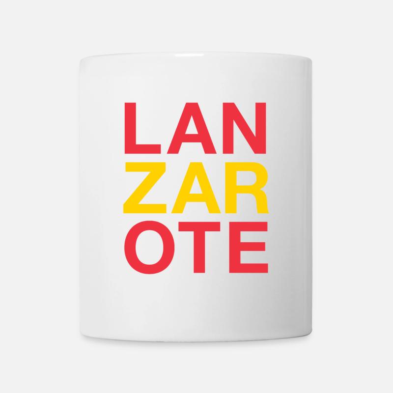 LANZAROTE Spain Espana Spanien Spanish Flag - Tasse - Weiß