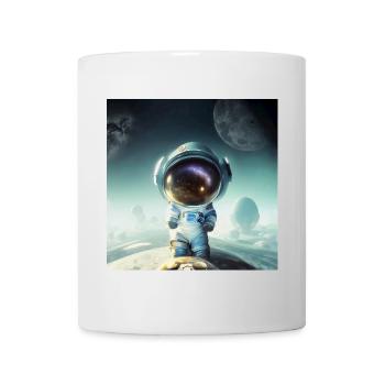 Le petit astronaute sur une planète - Mug blanc - blanc - Devant