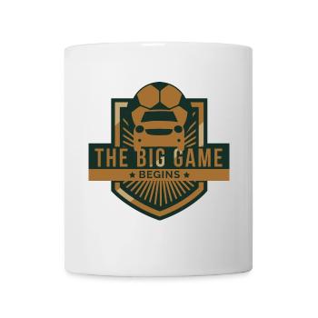 Auto Fußball - Tasse - Weiß - Vorne