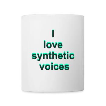 eletronische Musik, Love synthetic voices - Tasse - Weiß - Vorne