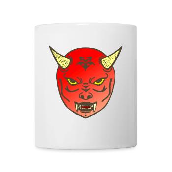 tolle asia tees, oni maske - Tasse - Weiß - Vorne