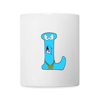 L - Tasse - Weiß - Vorne