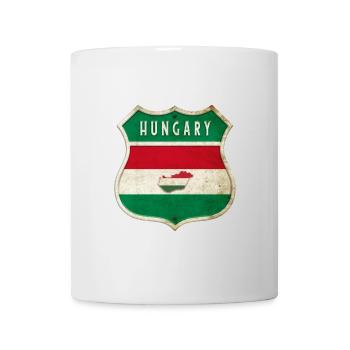 Ungarn Wappen Flaggen Design - Tasse - Weiß - Vorne