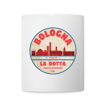 Bologna Italy Skyline Badge - Mug - white - Front