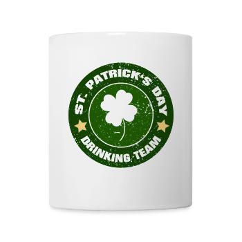 St. Patrick's Day Drinking Team - Funny Saying - Mug - white - Front