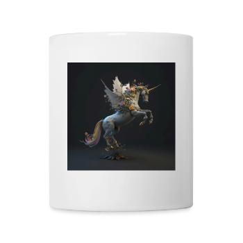 Magisches Blumen Einhorn - Tasse - Weiß - Vorne