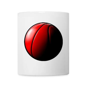 Basketball Sunrise Round - Mug blanc - blanc - Devant