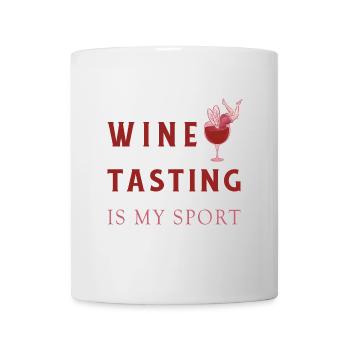 Wine tasting is my sport - Mug - white - Front