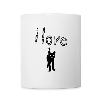 ICH LIEBE KATZEN - Tasse - Weiß - Vorne