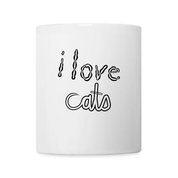 ICH LIEBE KATZEN - Tasse - Weiß - Vorne
