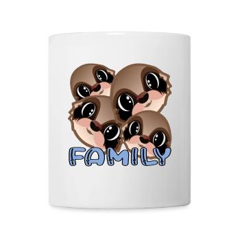 SLOTH BEAR FAMILY - CUTE ANIMAL - Mug - white - Front