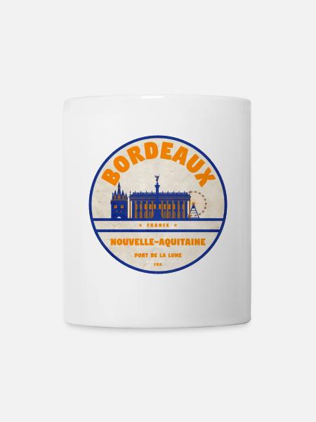 Bordeaux Port de la Lune Retro - Mug blanc - blanc