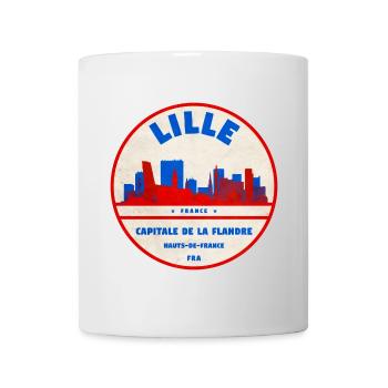 Lille Skyline Retro Badge - Mug - white - Front